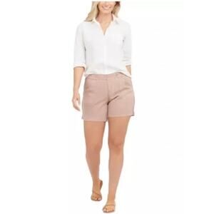 Spanx Stretch Twill Pull On Shorts Mauve Size Medium